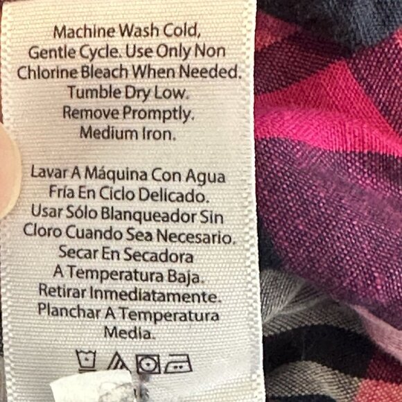 Terra & Sky Womens Plus Size Plaid Button-Up Shirt 4X 28W-30W - Picture 9 of 9